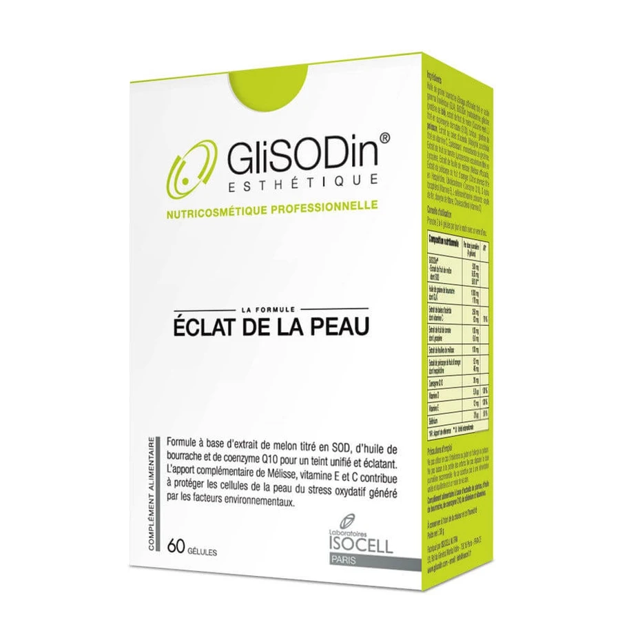 GliSODin Éclat de la peau, 60 cápsulas, Isocell