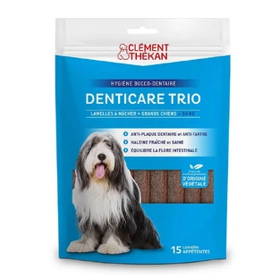 Clement-Thekan Denticare Trio benzi masticabile pentru câini de peste 30 kg 15 benzi