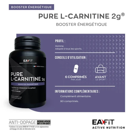 Eafit Pure L-carnitina 90 Gelule 2g