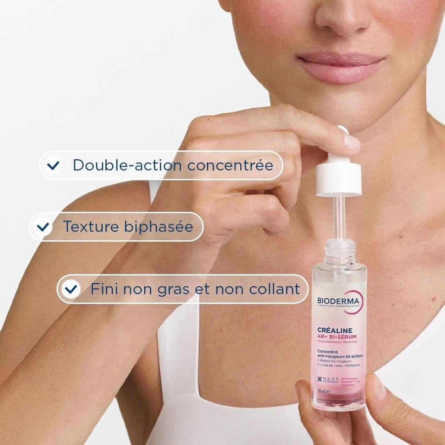 Bioderma Crealine AR+ Bi-Sérum Peaux Sensibles Réactives 30ml