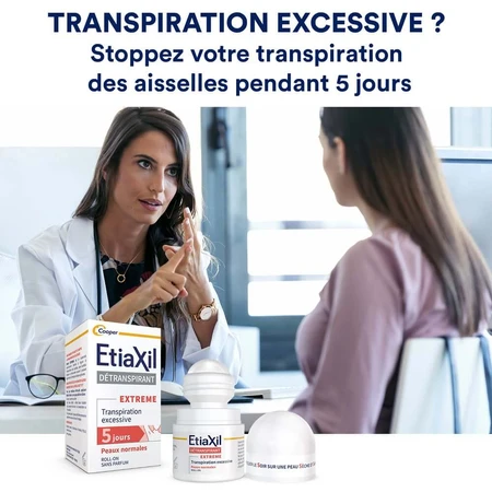 Etiaxil Detraspirant Tratamiento axilar roll-on Piel normal 2x15ml