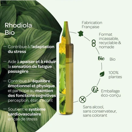 Superdiet Unidosis van biologische Rhodiola Stressbestendigheid 20 15 ml monodoses