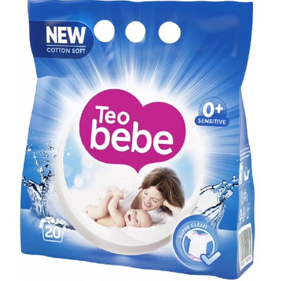 Detergente en polvo para ropa sensible, 1,5 kg, Teo Bebe