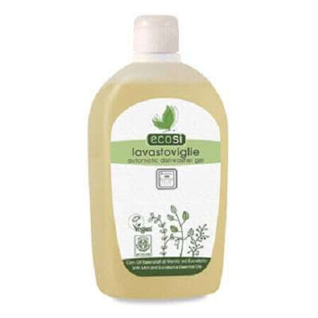 Solución detergente lavavajillas ecológico con menta y eucalipto, 500 ml, Ecosi