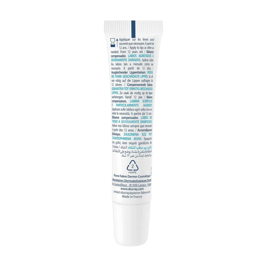 Ducray Keracnyl Bálsamo compensador para labios agrietados y muy estropeados 15ml