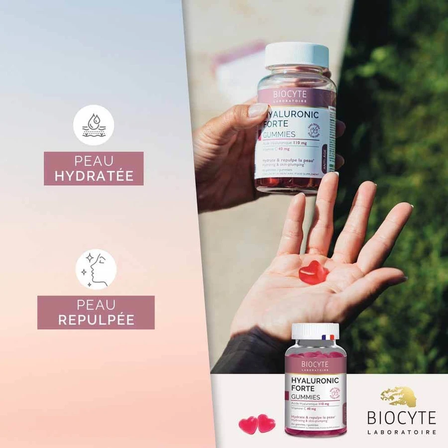 Biocyte przeciwstarzeniowy silny kwas hialuronowy 60 gum: ceny i cechy