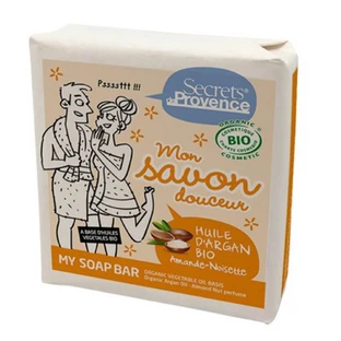 Secrets de Provence Savon Huile d'argan parfum Amande Noisette 100g