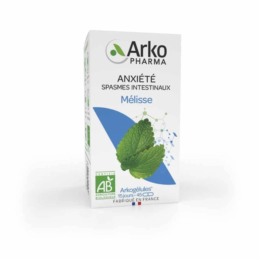 Arkopharma Arkocapsule Anxietate Spasme intestinale Bio Melissa 45 capsule