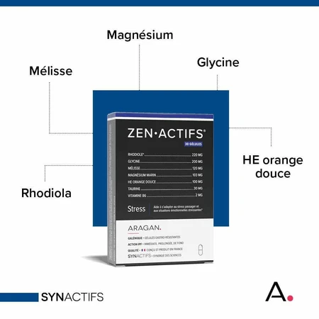 Aragan Synactifs Zenactifs Stres 30 Gelule