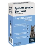 Biocanine Uitwendige Antiparasitaire Oplossing voor Gevlekte Katten en Fretten Fiprocat Combo 3 pipetten