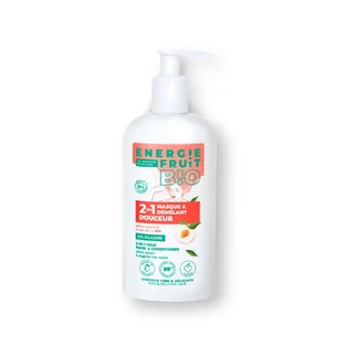Energie Fruit 2 w 1 Organiczna biała brzoskwinia i woda ryżowa Maska do włosów cienkich 300 ml