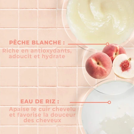 Energie Fruit 2 w 1 Organiczna biała brzoskwinia i woda ryżowa Maska do włosów cienkich 300 ml: ceny i cechy