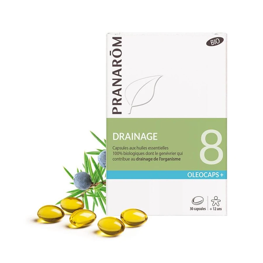 Pranarôm Oléocaps N°8 Bio Drenaje 30 Oleocaps+ Cápsulas