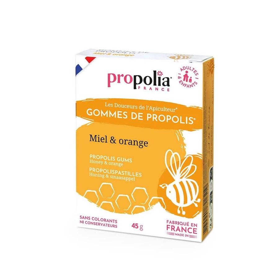 Gumă Propolia cu miere de portocale și propolis 45g