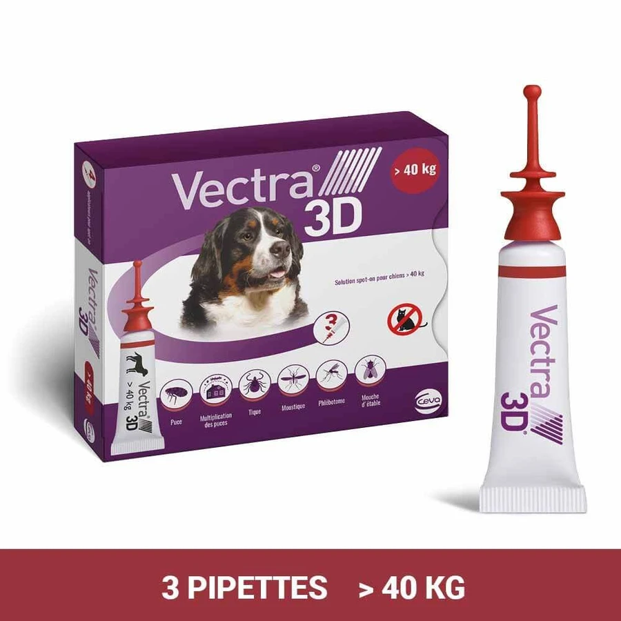 Ceva Vectra Spot-on Lösung für Hunde > 40 kg 3 Pipetten