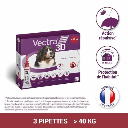 Ceva Vectra Spot-on Lösung für Hunde > 40 kg 3 Pipetten