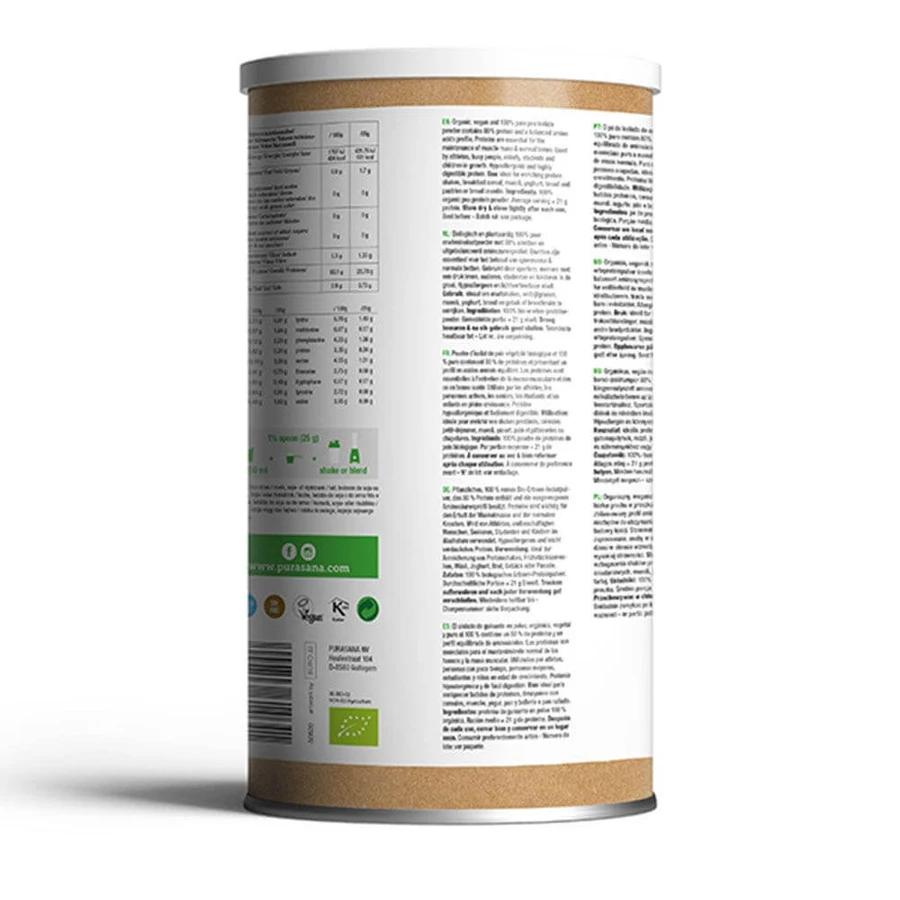 Purasana Proteine vegetali Piselli Bio 400g