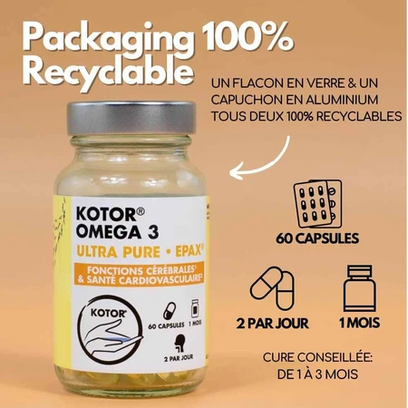 Kotor Pharma Omega 3 Epax Hersenfunctie en cardiovasculaire gezondheid 60 capsules