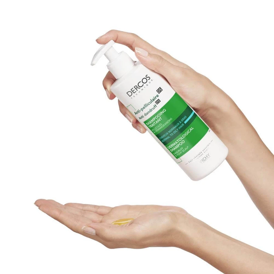 Șampon anti-mătreață pentru păr normal-gras Dercos, 390 ml, Vichy