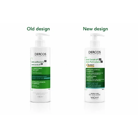 Șampon anti-mătreață pentru păr normal-gras Dercos, 390 ml, Vichy