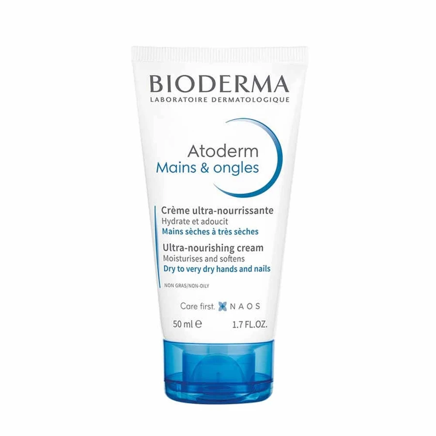Bioderma Atoderm Repair crème voor droge en beschadigde handen en nagels 50ml