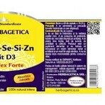 Ca+Mg+Se+Si+Zn avec vitamine D3, 30 gélules, Herbagetica