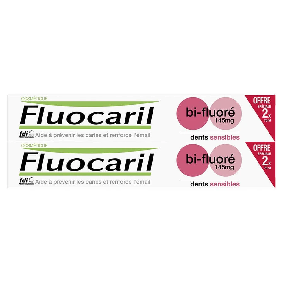 Fluocaryl Bi-Fluoruro Dentífrico Dientes Sensibles 2x75ml