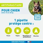 Vetoform Câine Antiparazitare Pipetă Mediu 15-30 kg 3x3ml