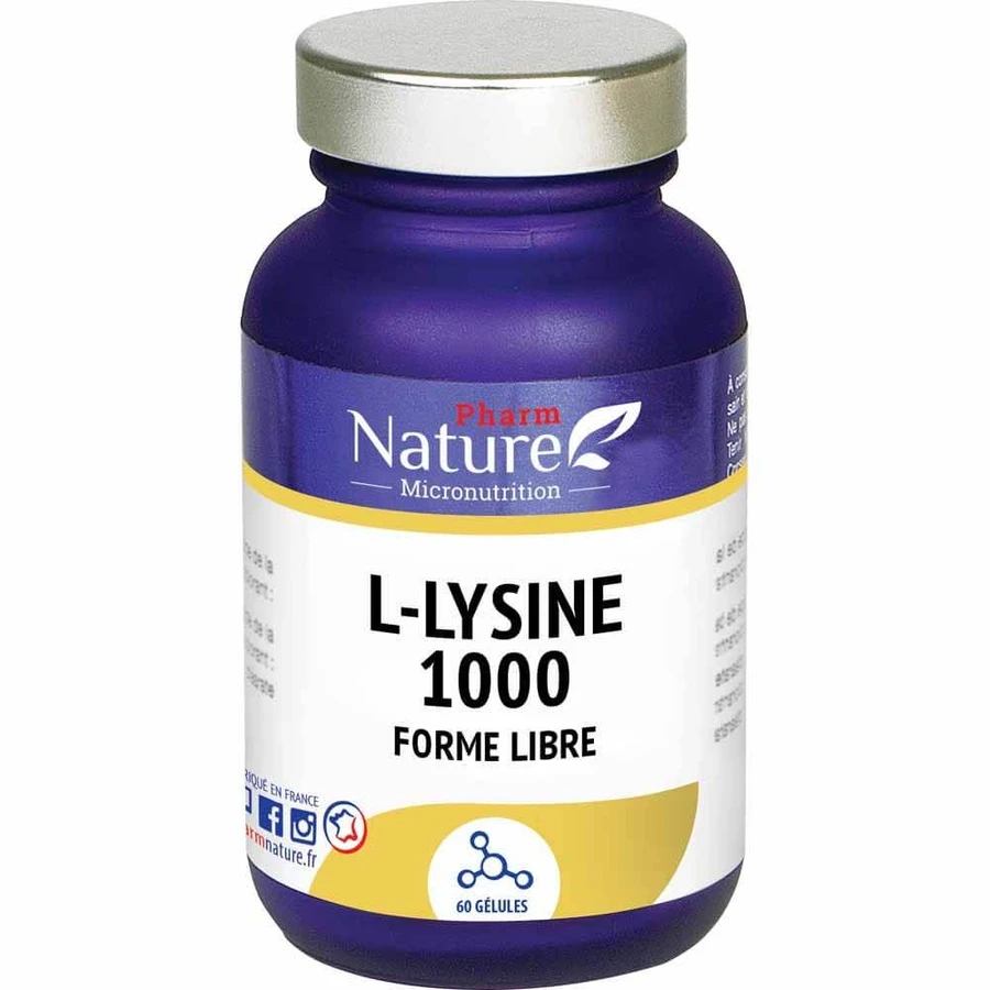 Pharm Nature Micronutrition L-lysine 1000 60 gélules
