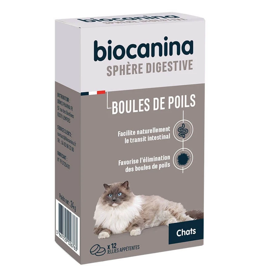 Biocanine Gastroenterology Hairballs 12 galaretek 24g: ceny i cechy