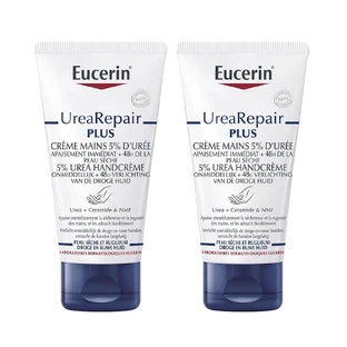Eucerin UreaRepair Plus Crema de Manos 5% Urea Piel Seca y Dañada 2x75ml