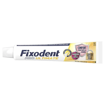 Fixodent Pro Ultimate Cremă adezivă pentru proteze totale și parțiale Gust neutru 40 ml