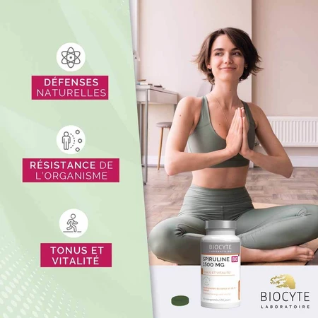 Biocyte Health Spirulină organică 60 comprimate