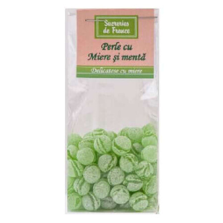 Gotas con miel y esencia de menta natural, 100 g, Apidava