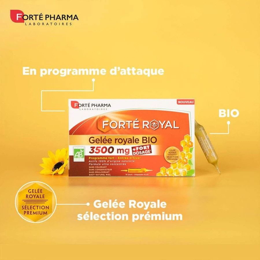Forté Pharma Forté Royal Jalea Real Ecológica 3500 mg 10 ampollas
