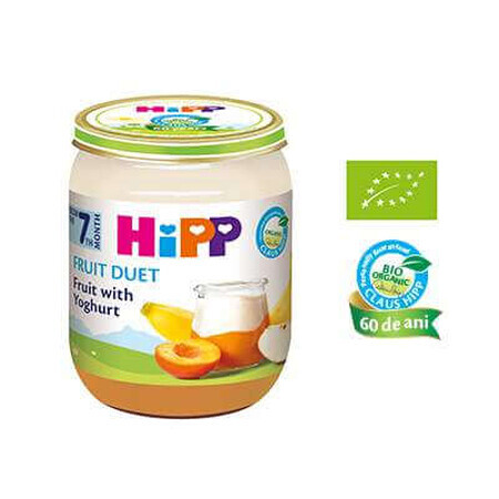 Yogur dúo con fruta, +7 meses, 160 g, Hipp