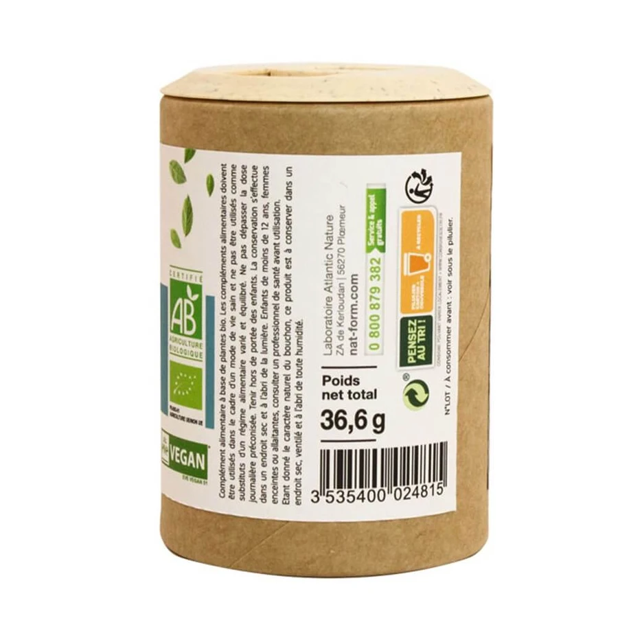 Nat&Form Relaxation - Aubepine/Melisse Bio végétales ECO 120 gélules végétales
