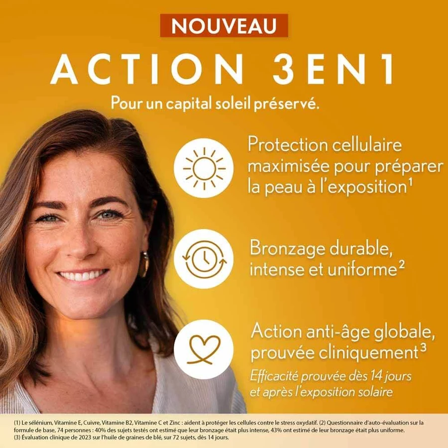 Oenobiol Sun Expert Préparateur Solaire 3en1 Triple action 30 capsules