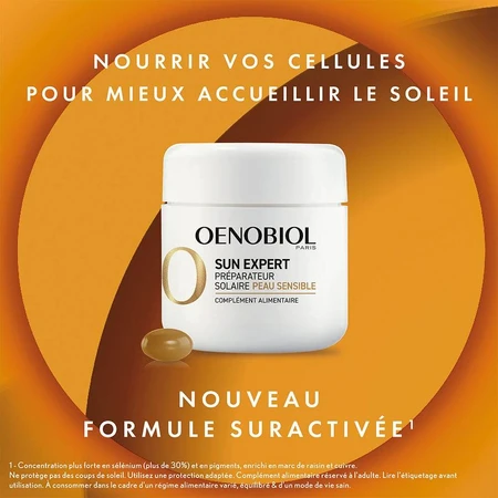 Oenobiol Sun Expert Solar Heat Pump Piele sensibilă 30 Capsule