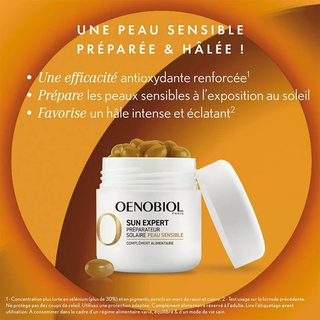 Oenobiol Sun Expert Solar Heat Pump Piele sensibilă 30 Capsule