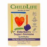 Elderberry Super Immune SoftMelts, 27 comprimidos, ChildLife Essentials