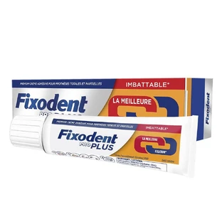 Fixodent Pro plus Crema adhesiva para prótesis dentales Fijación fuerte 40g