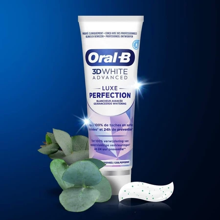 Oral-B 3D White Advanced Whitening Perfection tandpasta 2x75ml