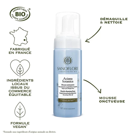 Sanoflore Aciana Botanica Wasser-Schaum-Reiniger Bio 2x150ml