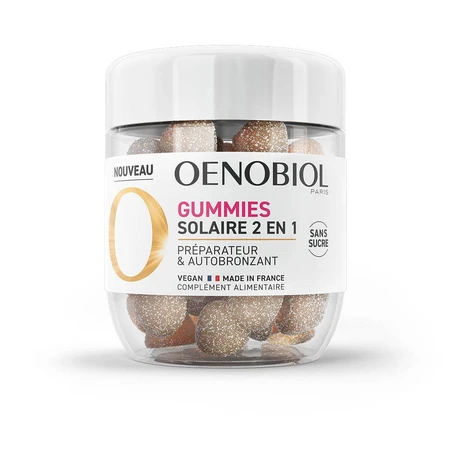 Oenobiol Protección Solar 2en1 Preparador y Autobronceador 60 Chicles