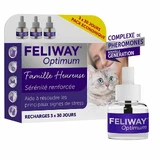 Feliway Optimum Serenity Renforcée Happy Family Kit Chat 3x48ml