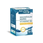Nat&Form Magnesio Marino + Vitamina B6 Fatiga, nerviosismo 40 cápsulas vegetales