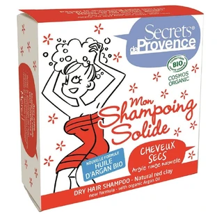 Secrets de Provence Champú sólido para cabellos secos Arcilla roja natural bio 85g
