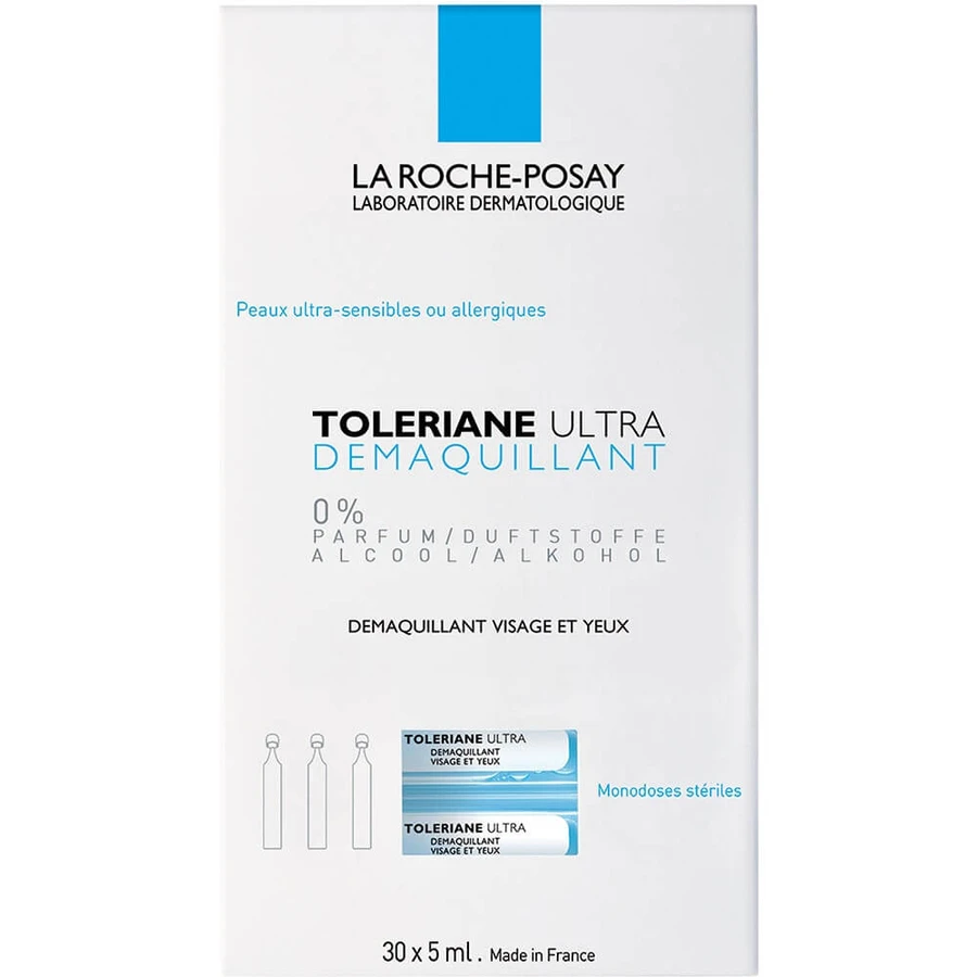 La Roche-Posay Toleriane Make-up-Entferner für Gesicht und Augen 30x5ml Ultra - 150ml