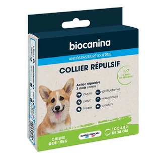 Biocanine afweerhalsband voor honden tot 15 kg x1